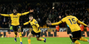 Rodrigo Gomes Gol Akhir Segel Kemenangan Wolves Atas Villa